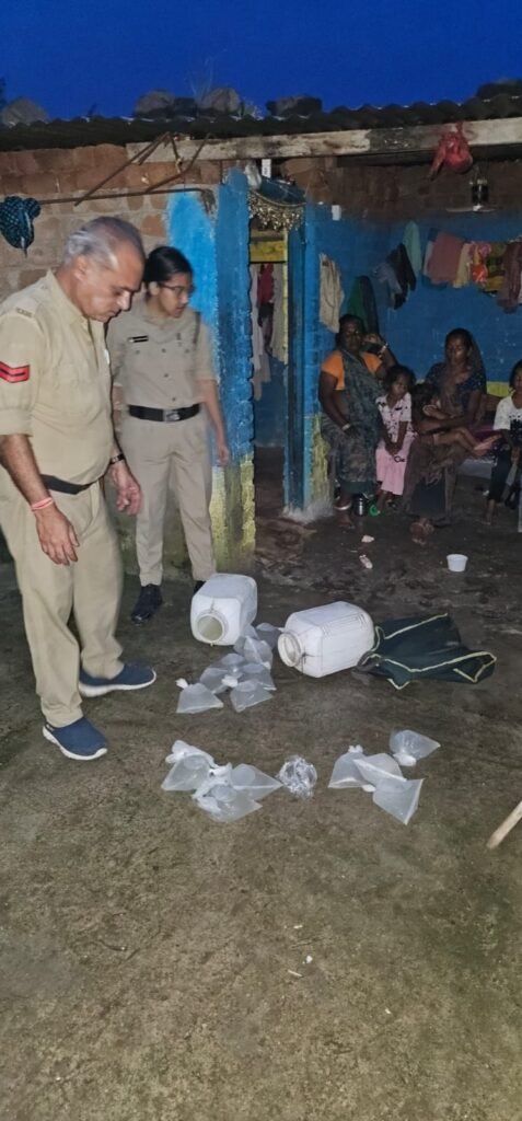 राजगढ़। अवैध मदिरा व्यापार के विरुद्ध की गई सख्त कार्रवाई