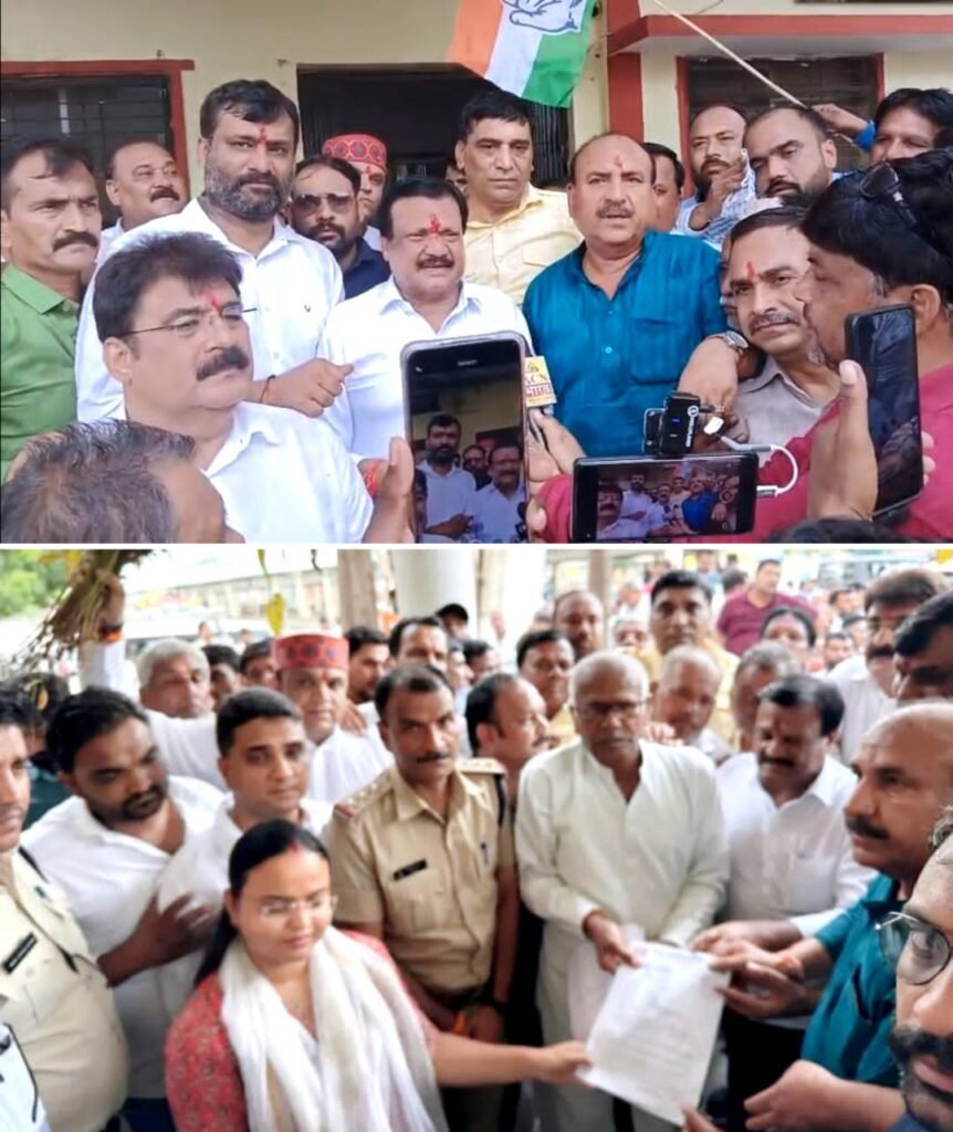 ब्लॉक कांग्रेस कमेटी द्वारा किसान आक्रोश रैली निकाली व एसडीएम को ज्ञापन सौंपा।