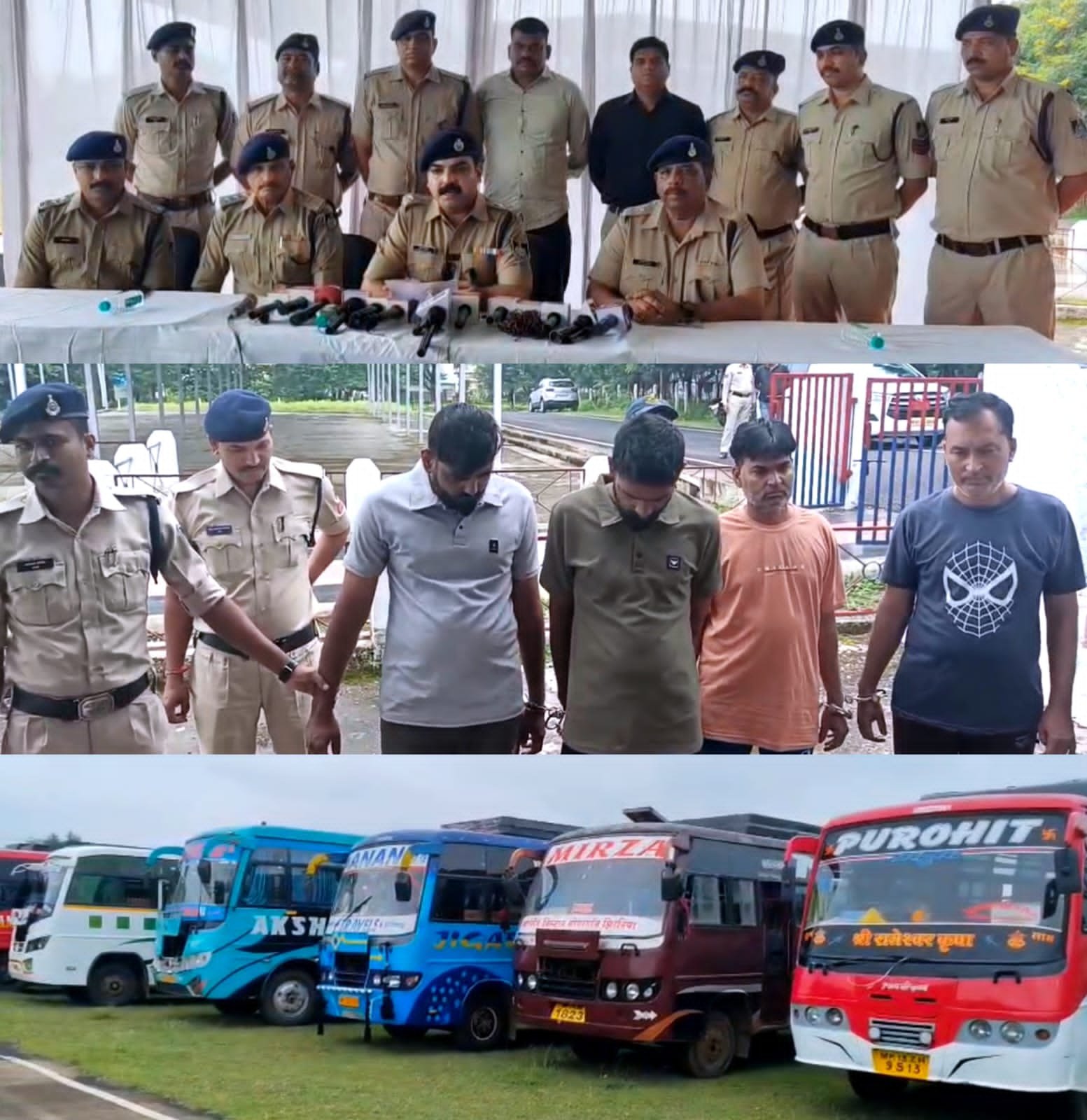 देवास पुलिस का बड़ा खुलासा 7 करोड़ के 24 वाहन जब्त।