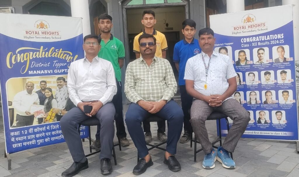 रॉयल हाईट्स हायर सेकेंडरी स्कूल जीरापुर के खिलाड़ियों का राज्य एवं संभाग स्तर पर चयन