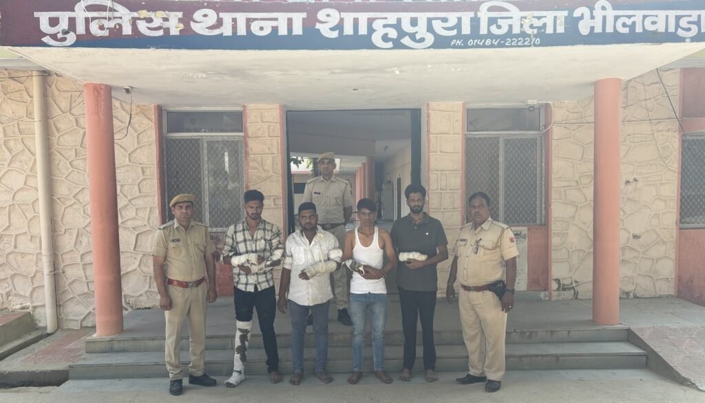 शाहपुरा में सलीम फायरिंग कांड का खुलासा मास्टरमाइंड सहित चार आरोपी गिरफ्तार, सीसीटीवी फुटेज ने खोली पूरी साजिश