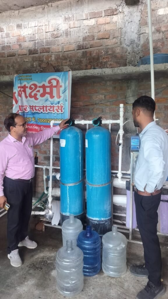 सारंगपुर। बिना लाइसेंस संचालित वाटर प्लांट का संचालन किया बंद