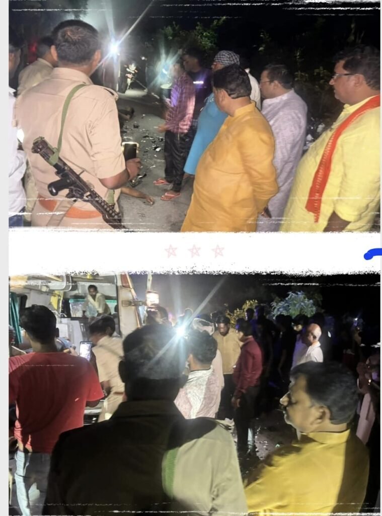 ढोलहा बाजार के पास दो मोटरसाइकिल की आमने-सामने भिड़ंत में बहनोई व साले की मौत एक गंभीर रूप से घायल रेफर।