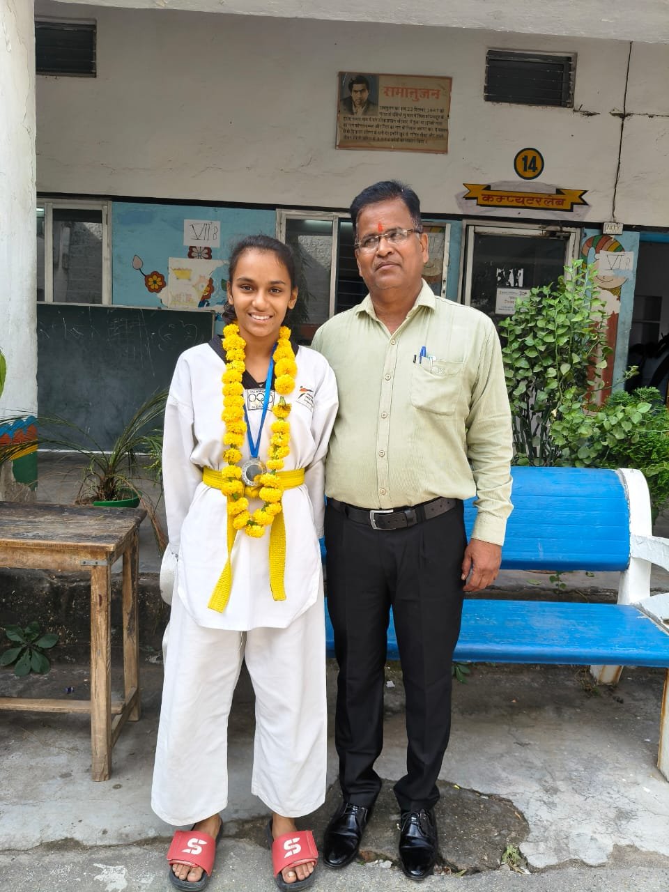 भीलवाड़ा। 69 वी राज्य स्तरीय विद्यालय ताइक्वांडो 19 वर्षीय प्रतियोगिता में नेहा खटीक का चयन