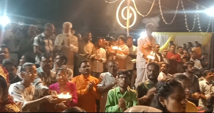 कार्तिक पूर्णिमा के अवसर पर पचोर में नेवज आरती एवं चुनरी अर्पण