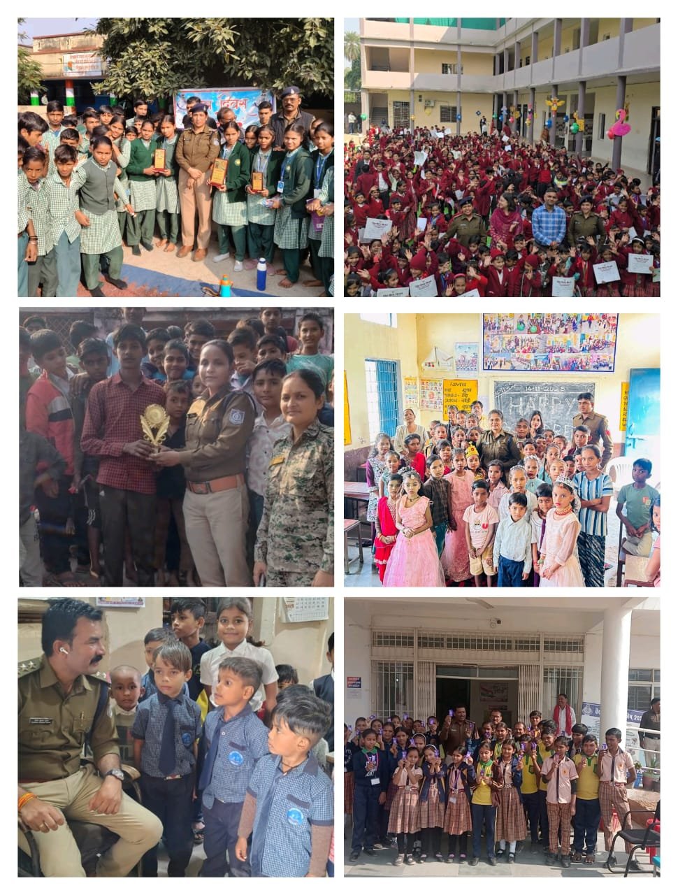 बाल दिवस के उपलक्ष्य में जिले के विभिन्न थाना क्षेत्रों में बच्चों के लिए जागरूकता एवं प्रेरणादायी गतिविधियों का आयोजन किया गया।