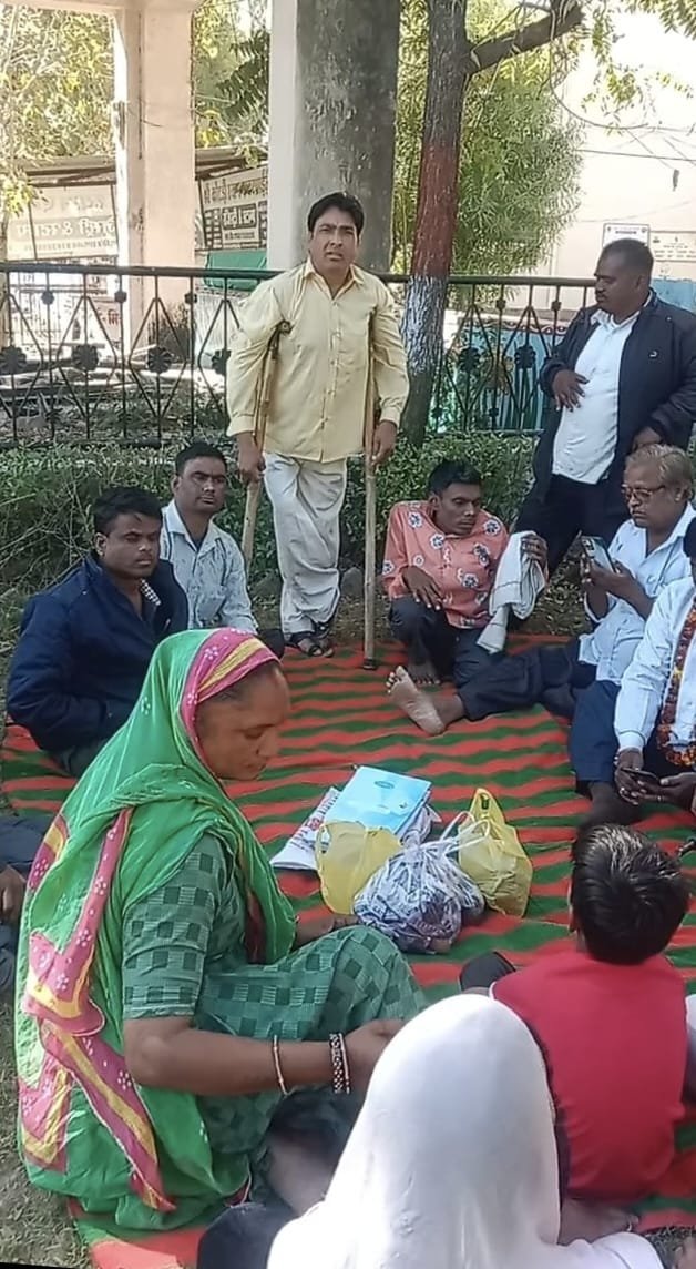 दिव्यांग संघ का सम्मान समारोह हुआ अम्बेडकर स्मारक पर