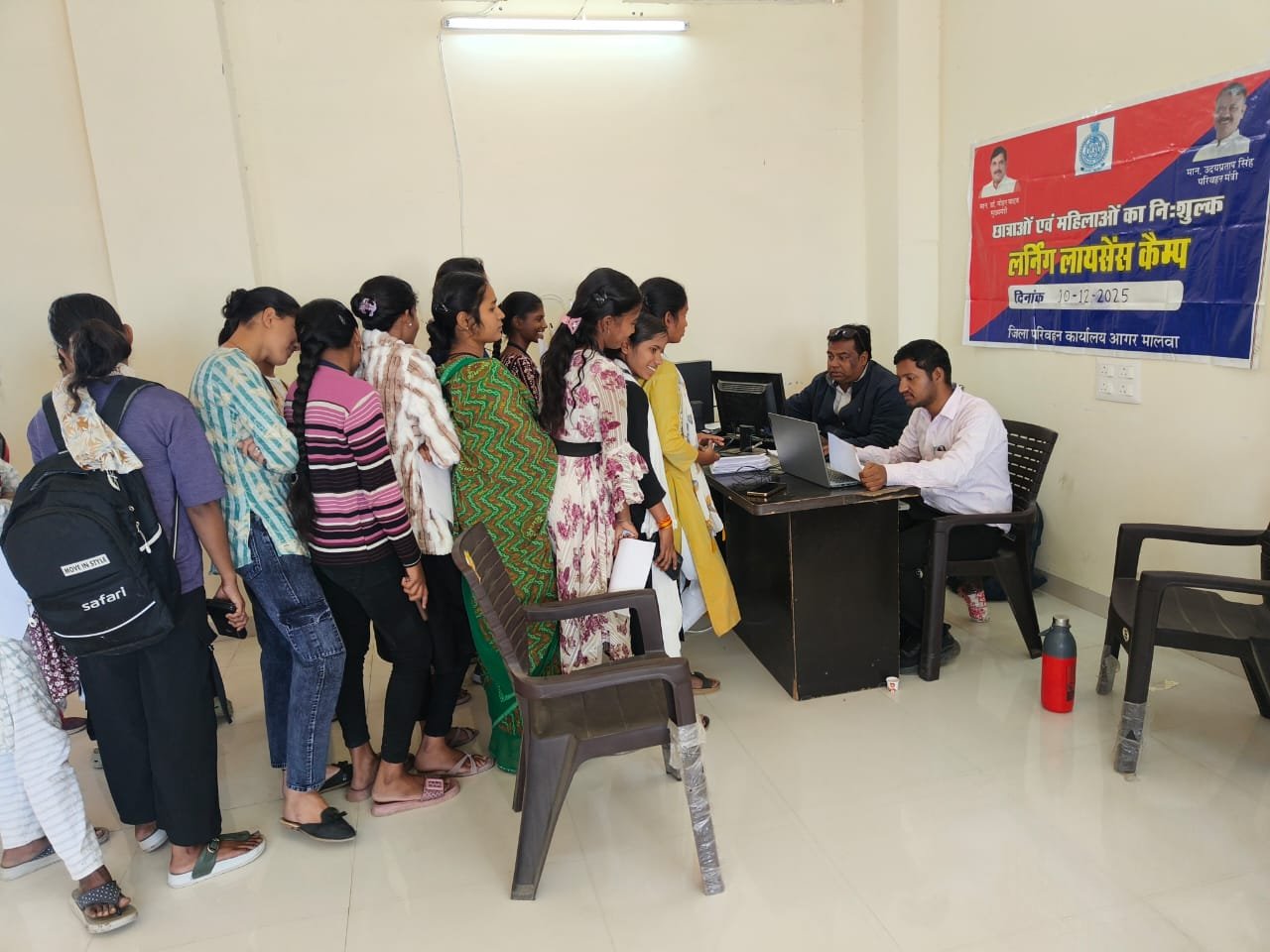 78 छात्राओं के बनाएं लर्निंग लायसेंस