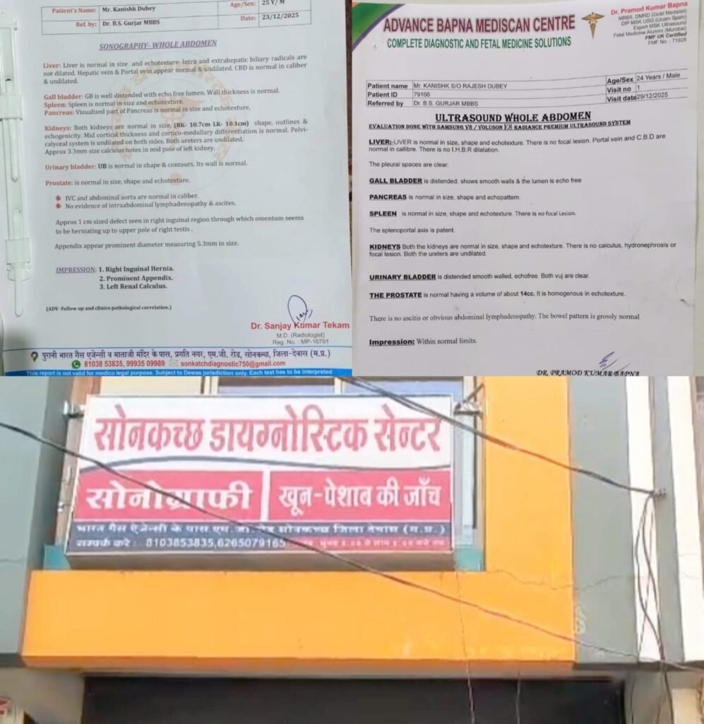 पीड़ीत ने कराई दो जगह सोनोग्राफी रिपोर्ट भी अलग-अलग, ये कौन सा खेल है?