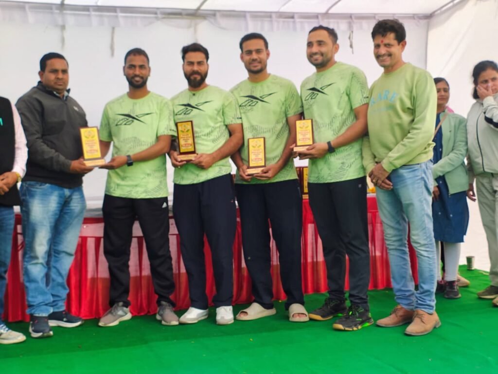 राज्य स्तरीय शिक्षक क्रीड़ा प्रतियोगिता में भीलवाड़ा जिले की टीम ने द्वितीय स्थान प्राप्त किया