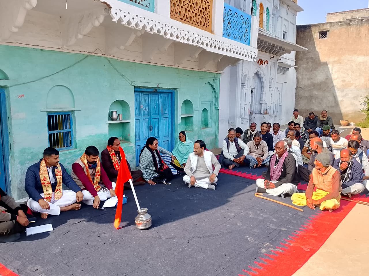 12 जनवरी को ग्राम घूघसी में होने वाले हिन्दू सम्मेलन की तैयारियों ने पकड़ी रफ्तार