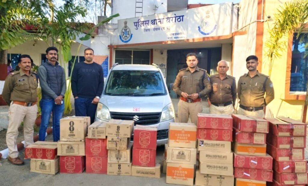 बरोठा पुलिस ने 38 पेटी अवैध शराब के साथ नाबालिग को किया गिरफ्तार।