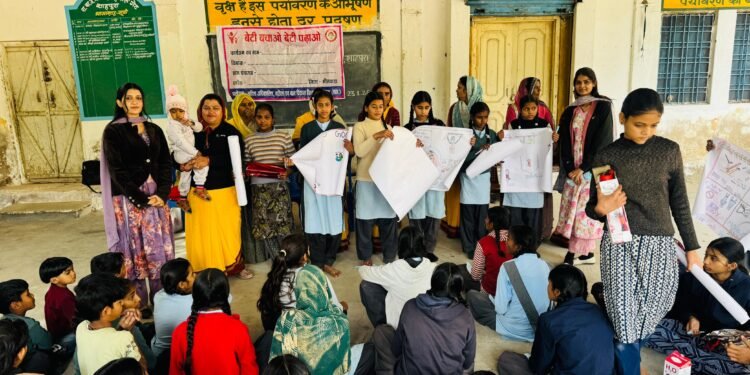 राष्ट्रीय बालिका दिवस के अवसर पर सेटेलाइट हॉस्पिटल शाहपुरा में बेटी का जन्म उत्सव हर्षोल्लास के साथ मनाया