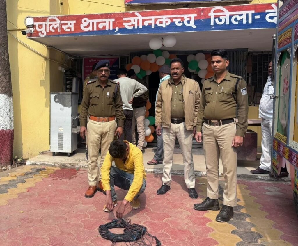पानी की मोटर, टयूबेल मोटर की केबल चोरी के आरोपी को किया गिरफ्तार