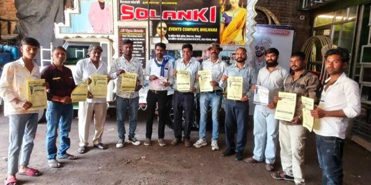 अम्बेडकर जयन्ती एवं प्रतिभावान सम्मान समारोह के उपलक्ष में शाहपुरा पर सभा आयोजित