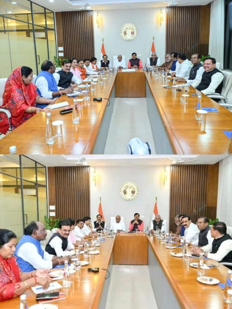 आज प्रदेश भाजपा कोर टीम की बैठक संपन्न हुई।