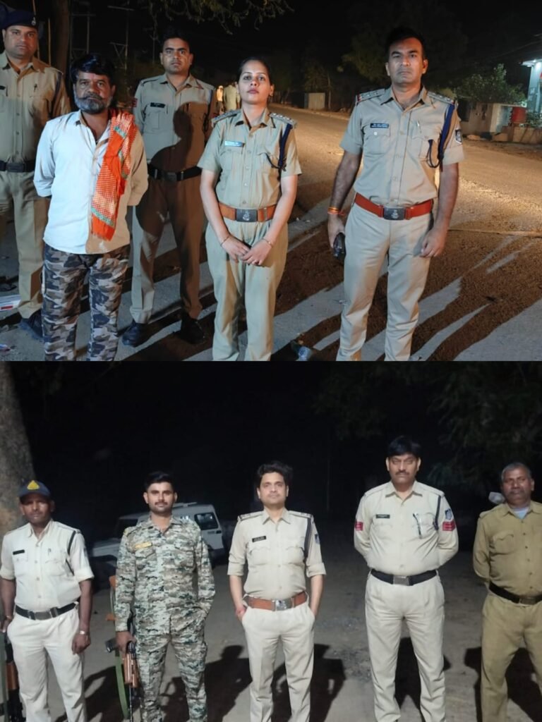 कांबिंग गश्त के दौरान दतिया पुलिस की प्रभावी कार्यवाही11 स्थाई वारंटी गिरफ्तार और 94 गिरफ्तारी वारंट कराए तामील