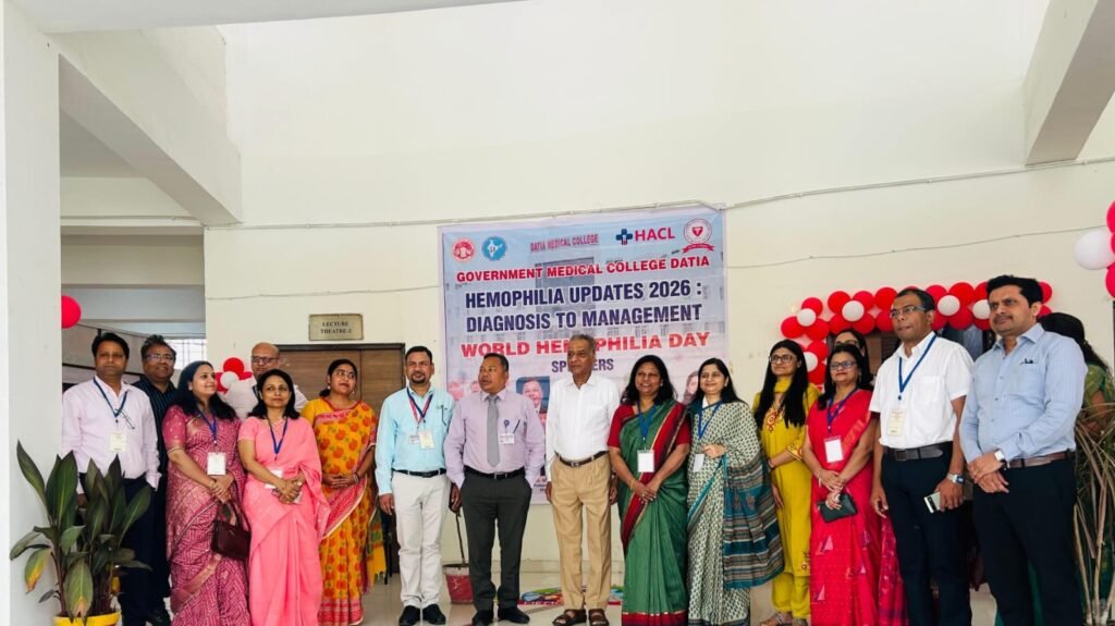 विश्व हीमोफीलिया दिवस पर जीएमसी दतिया में राष्ट्रीय स्तर की सीएमई आयोजित, विशेषज्ञों ने साझा किए आधुनिक उपचार के आयाम।