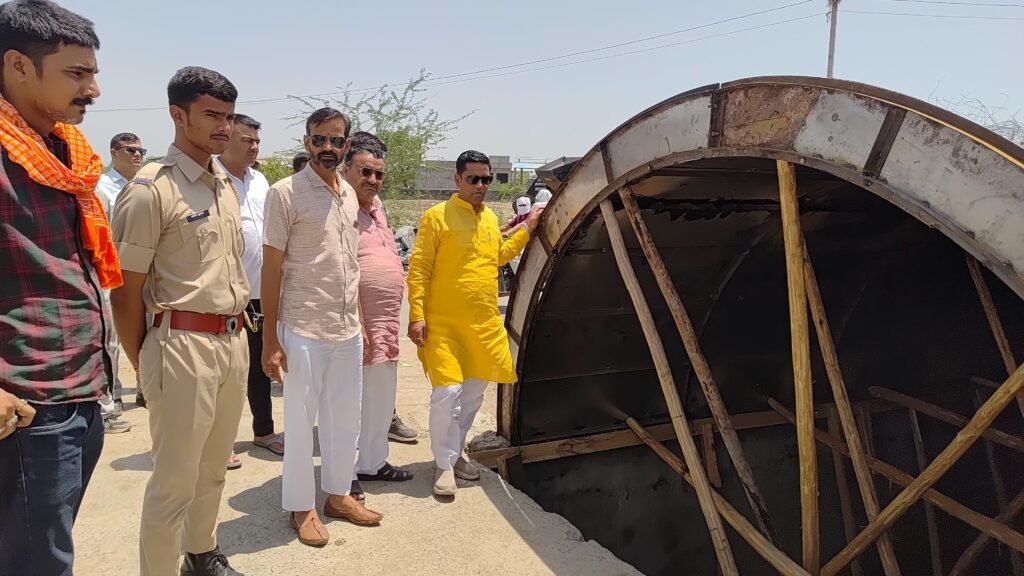 राजस्थान। शाहपुरा में नहर कवर निर्माण कार्य का विधायक ने किया औचक निरीक्षण