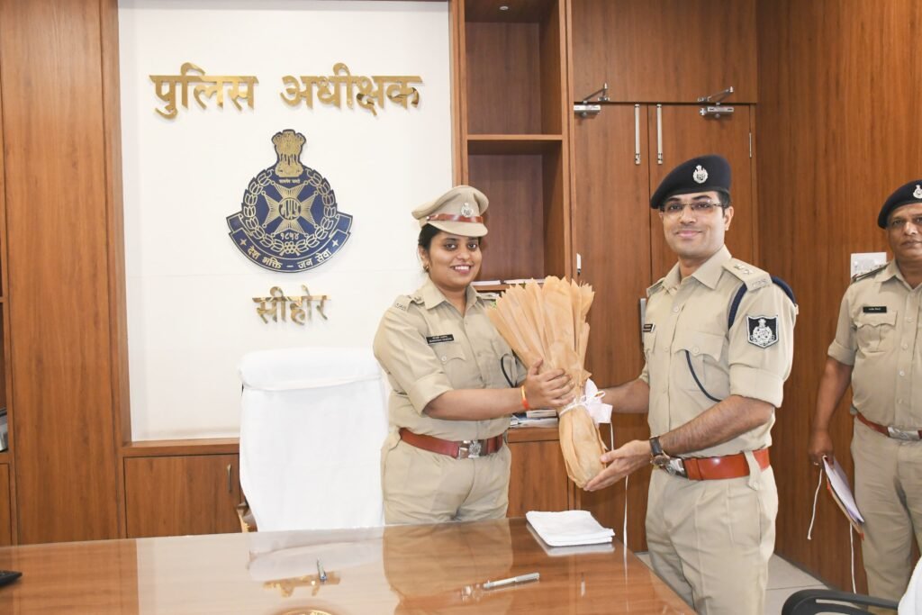 नवागत जिला पुलिस अधीक्षक सीहोर ने पदभार ग्रहण किया
