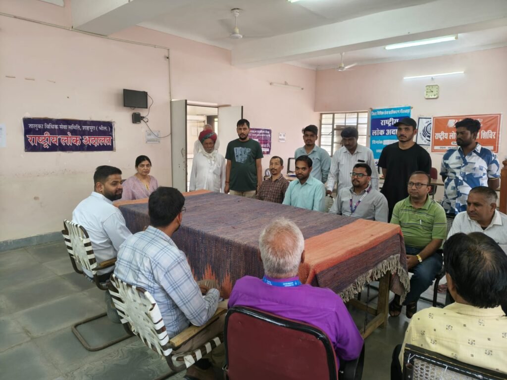 राजस्थान। शाहपुरा में अपर जिला एवं सेशन न्यायाधीश सानिया हाशमी की अध्यक्षता में लोक अदालत का आयोजन किया गया।