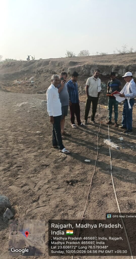 राजगढ़। ‘’जल गंगा संवर्धन अभियान’’ पडाना मऊ में वैज्ञानिक तकनीक से होगा रिचार्ज शाफ्ट निर्माण हेतु स्थल चयन