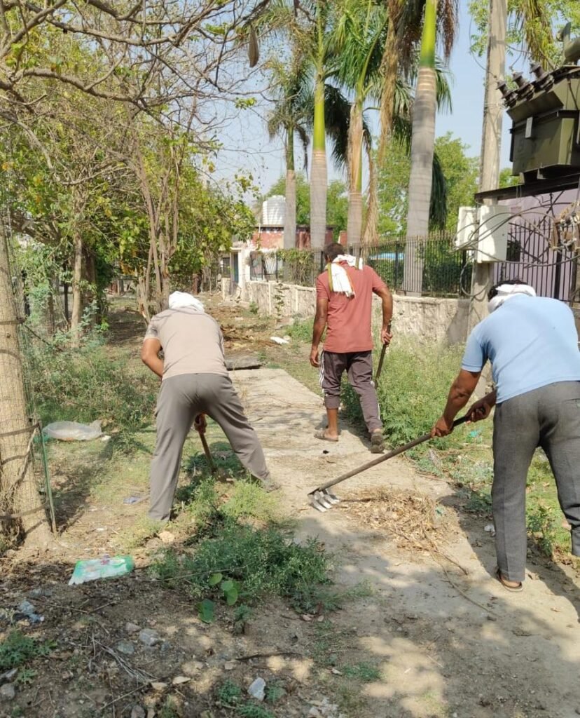 राजस्थान। स्वच्छता अभियान: सरकारी अस्पताल परिसर में विशेष सफाई