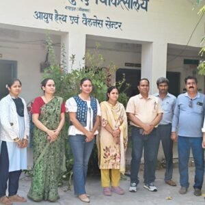राजस्थान। अतिरिक्त निदेशक ने किया आयुर्वेद चिकित्सालय शाहपुरा का औचक निरीक्षण, मुख्य द्वार के बदलाव और नई सुविधाओं की सराहना