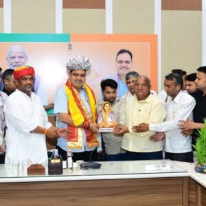 राजस्थान। लोकमाता अहिल्याबाई होल्कर जन्मोत्सव के लिए मुख्यमंत्री भजन लाल शर्मा से गाडरी समाज की जयपुर मे मीटिंग