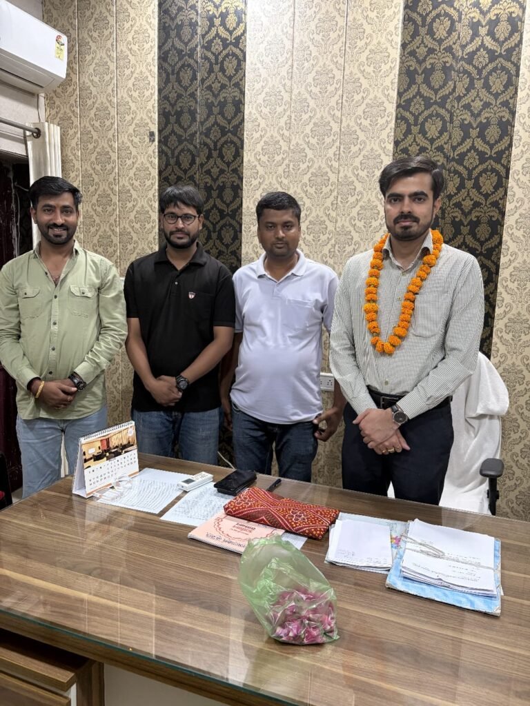 राजस्थान। प्रशासनिक अधिकारी विवेक गुर्जर के कार्यभार ग्रहण करने पर गंगापुर अल्पसंख्यक मोर्चा ने किया स्वागत