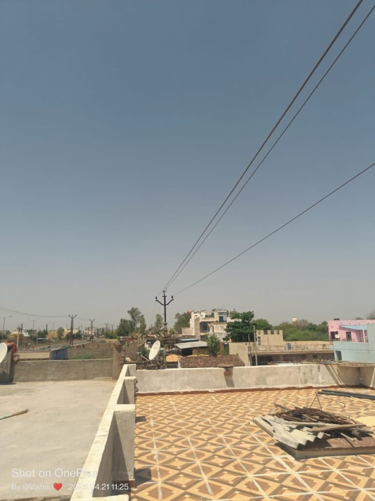 राजस्थान। आबादी के ऊपर से गुजर रही हाईटेंशन लाइन बनी खतरा, पण्डेर में लोगों में डर का माहौल