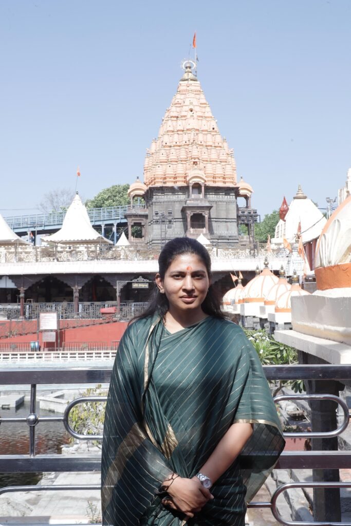 उज्जैन। केन्द्रीय मंत्री रक्षा खडसे उज्जैन पहुंची किए बाबा महाकाल के दर्शन