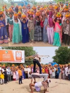 भीलवाड़ा। धनोप माताजी परिसर में माली समाज धर्मशाला का भव्य उद्घाटन, 111 कलशों के साथ निकली शोभायात्रा