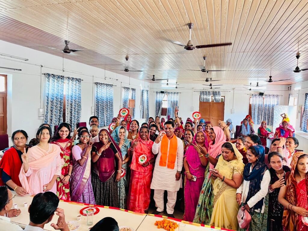राजस्थान। मोदी सरकार के 12 वर्ष पूर्ण होने पर शाहपुरा में नारी चौपाल एवं नारी शक्ति वंदन कार्यक्रम का आयोजन