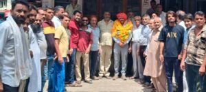 राजस्थान। न्यू क्लॉथ मार्केट व्यापार मंडल ने मोहसीन खान का स्वागत किया