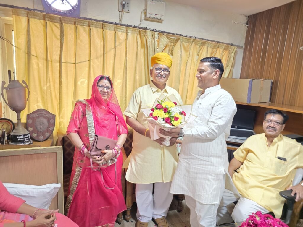 राजस्थान। माध्यमिक शिक्षा बोर्ड, अजमेर के नव नियुक्त अध्यक्ष हनुमान सिंह का अभिनंदन, शाहपुरा विधायक डॉ. लालाराम बैरवा ने दी शुभकामनाएं