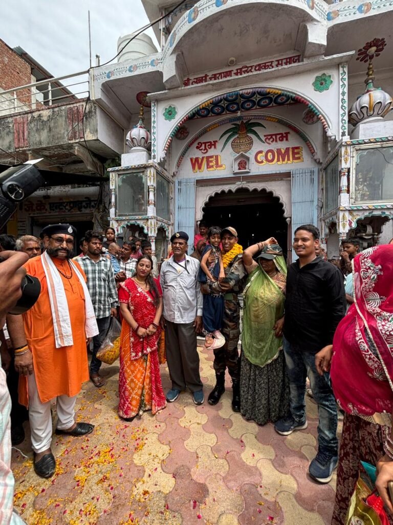 भीलवाड़ा। टेंपो चालक के बेटे ने फौज में पाई जगह, शाहपुरा के लाल सोनू धाकड़ का हुआ भव्य स्वागत