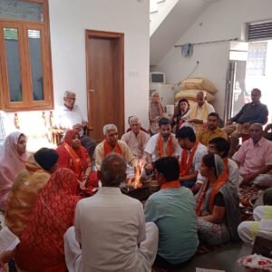 राजस्थान। महर्षि दयानंद सरस्वती के वैदिक प्रसार-प्रसार के लिए घर-घर यज्ञ, हर घर यज्ञ अभियान