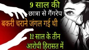 राजगढ़। 9 साल की छात्रा से गैंगरेप, बकरी चराने जंगल गई थी बच्ची, 12 साल के तीन आरोपी हिरासत में