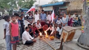 शाहपुरा नगर परिषद क्षेत्र मे कोली समाज की और से इन्द्र देवता की पूजा