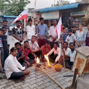 शाहपुरा नगर परिषद क्षेत्र मे कोली समाज की और से इन्द्र देवता की पूजा