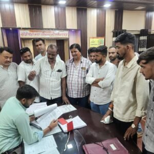 शाहपुरा। डाइट खेल मैदान पर निर्माण का विरोध कांग्रेस ने सौंपा ज्ञापन
