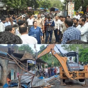 सोनकच्छ में अतिक्रमण पर प्रशासन का सख्त एक्शन