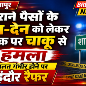 शाजापुर: पुराने पैसों के लेन-देन को लेकर युवक पर चाकू से हमला, हालत गंभीर होने पर इंदौर रैफर