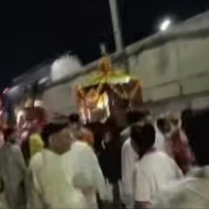 डोली ग्यारस पर निकले भगवान के बैवान, जगह-जगह हुआ स्वागत बैवान के नीचे से हाथ जोड़कर निकले श्रद्धालु, सुख-समृद्धि की कामना की
